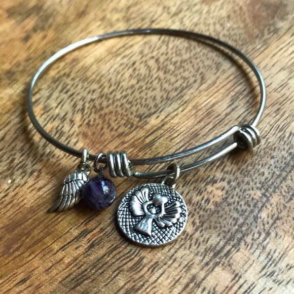 Guardian Angel Charm Bead Hummingbird Disc